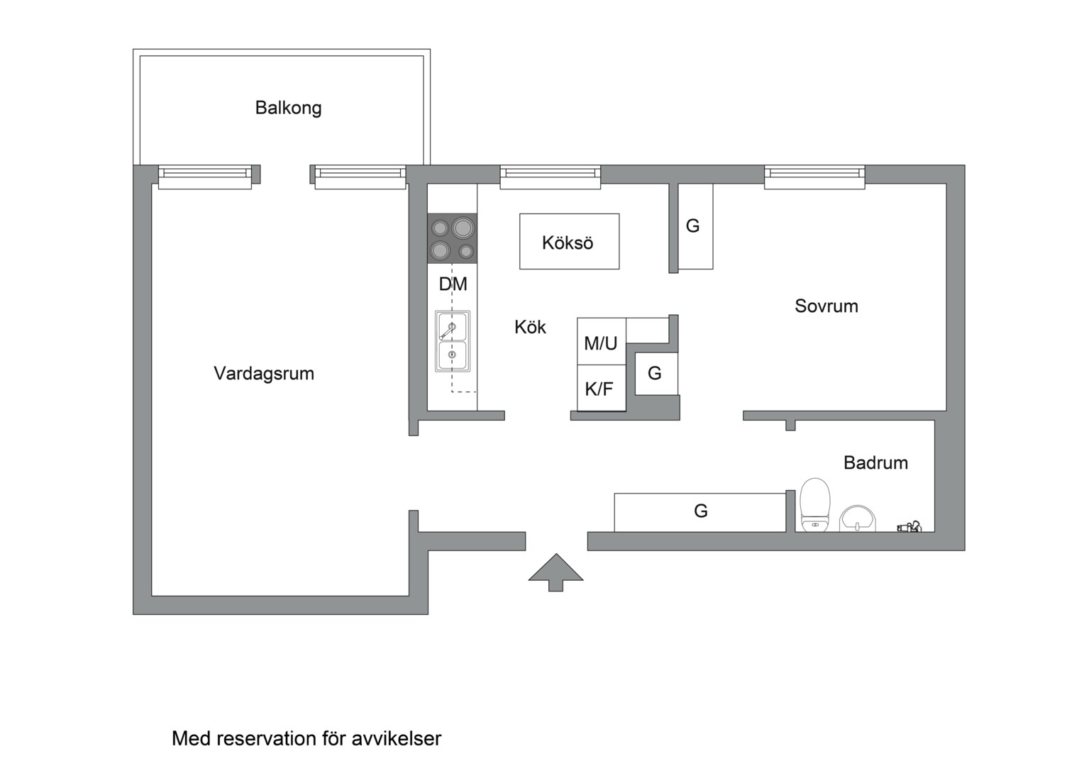 Planlösning från Rådjursstigen 32, Såld i Bergshamra, Solna