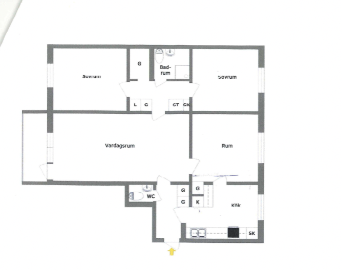 Bostadsbild från Ektorpsvägen 7B, Såld i Ektorp, Nacka