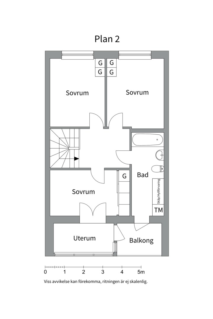 Planlösning från Lings väg 20, Såld i Ling, Uppsala