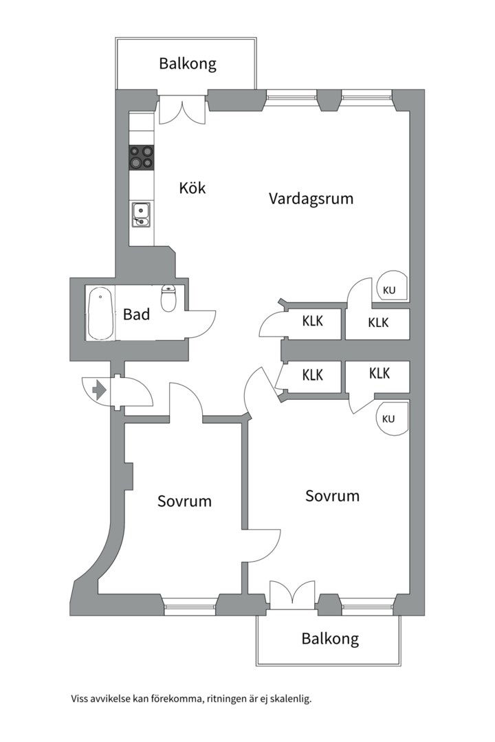 Planlösning från Fridhemsgatan 66B, Kommande i Kungsholmen - Fridhemsplan, Stockholm