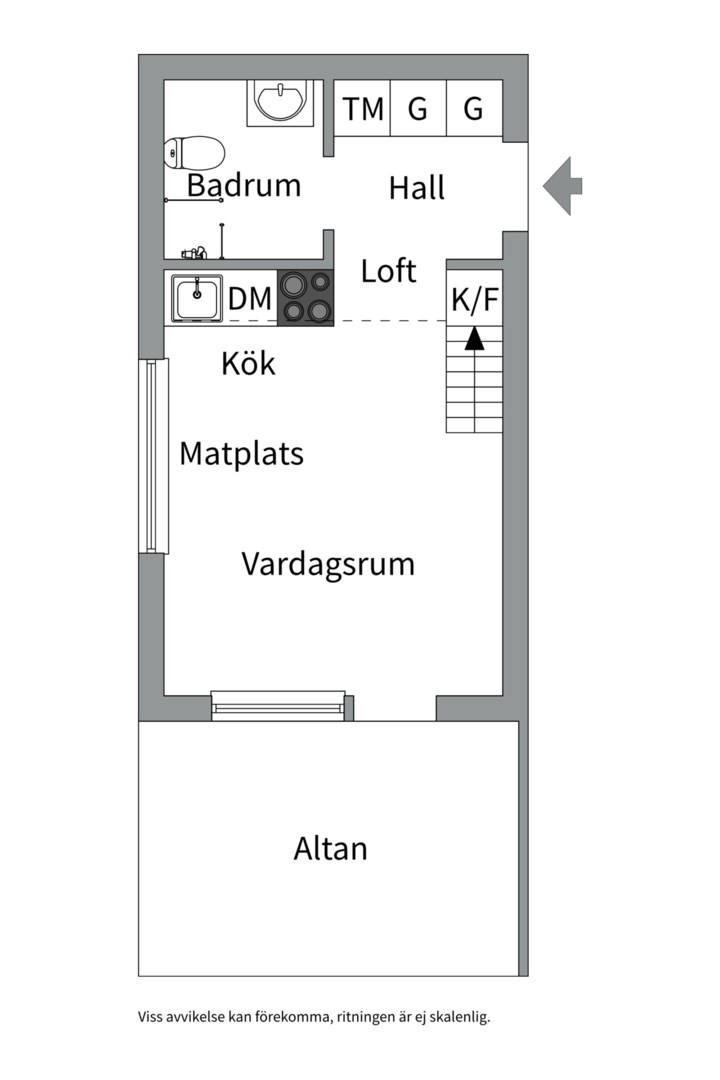 Planlösning från Parkvägen 9F, Till salu i Hemmesta, Värmdö