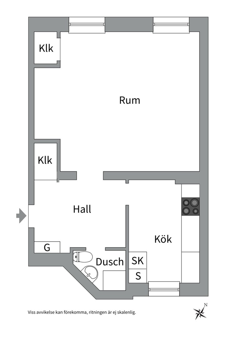 Planlösning från Samaritergränd 1, Kommande i , Uppsala