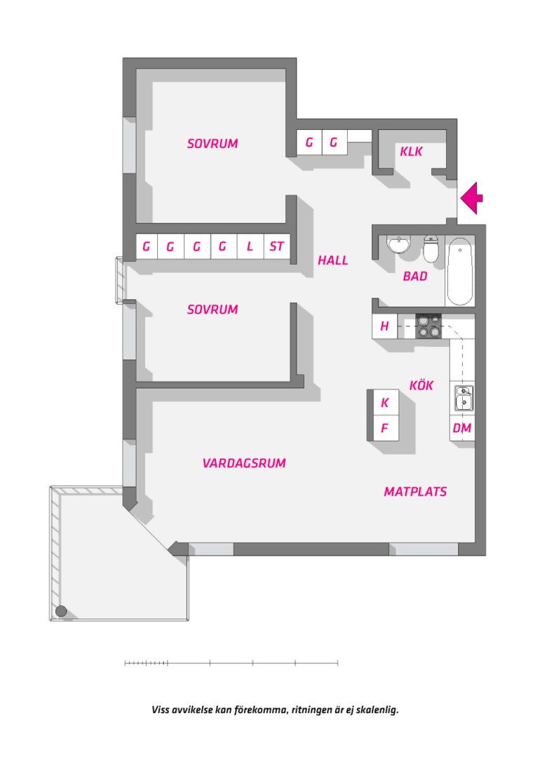 Planlösning från Eva Lagerwalls väg 26, Snart till salu i Ulleråker, Uppsala