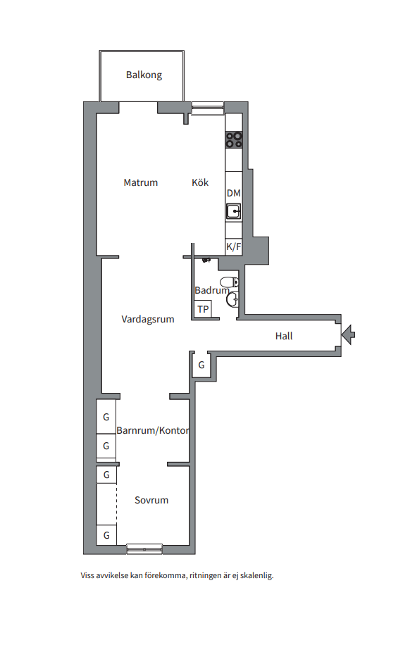 Planlösning från Fredhällsgatan 11, Kommande i Kungsholmen - Fredhäll, Stockholm