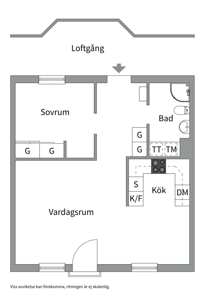 Planlösning från Lovisebergsvägen 2B, Kommande i Karlsdal, Västerås