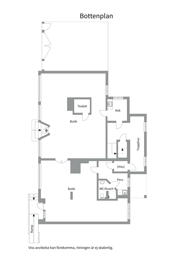 Planlösning från Drottninggatan 4, Såld i Östhammar, Östhammar