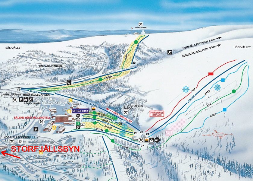 Storfjällsbyn i Högfjället