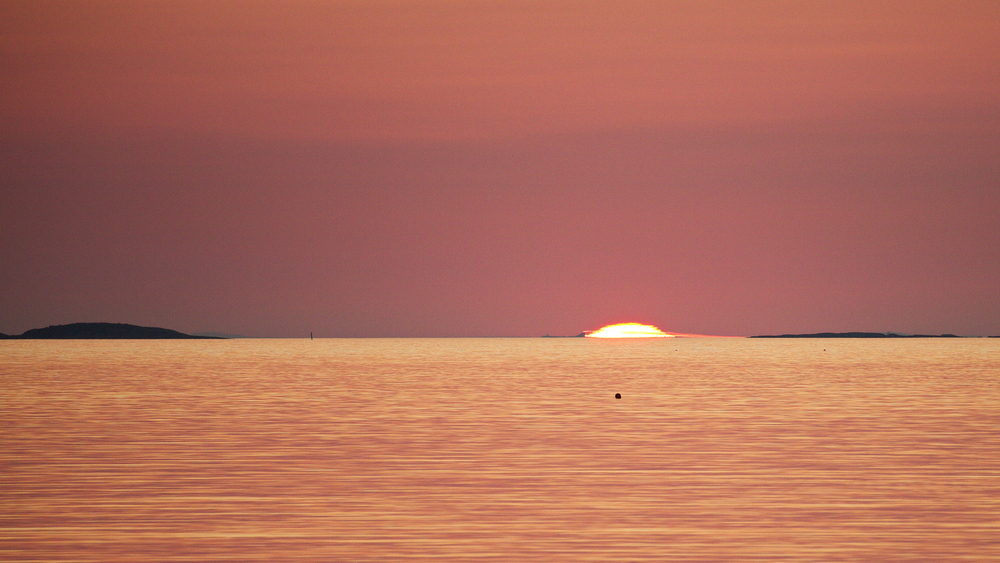 Milsvid utsikt över havet