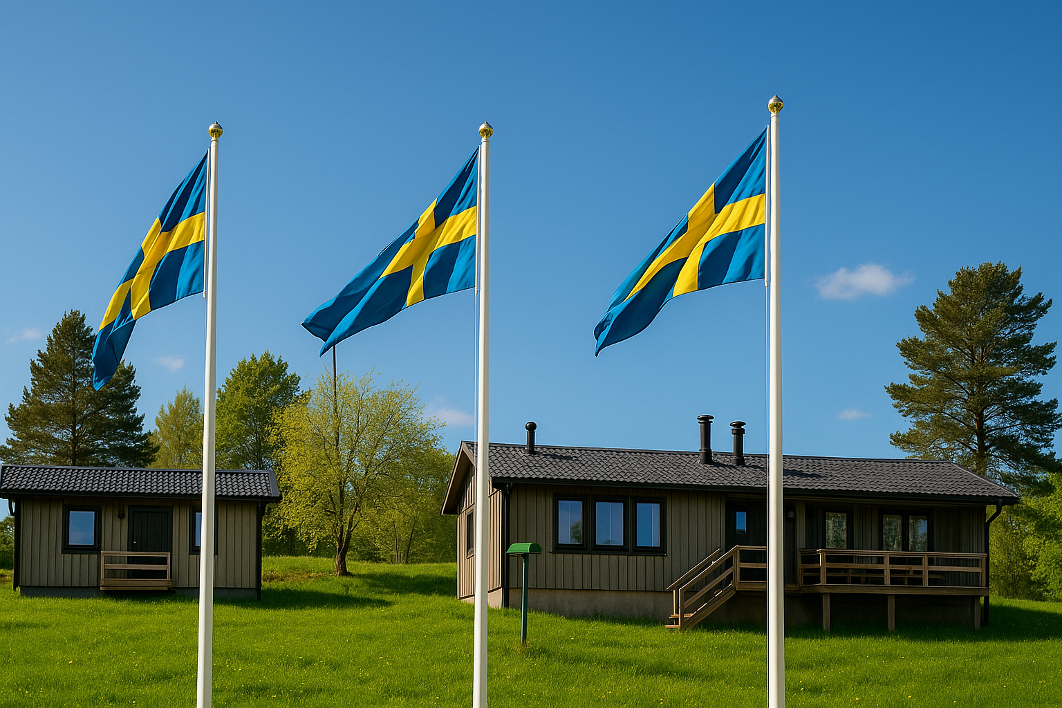Firar Sveriges natiionaldag i Fjällbyn