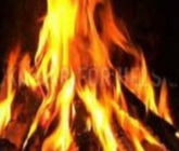 Sprakande brasa