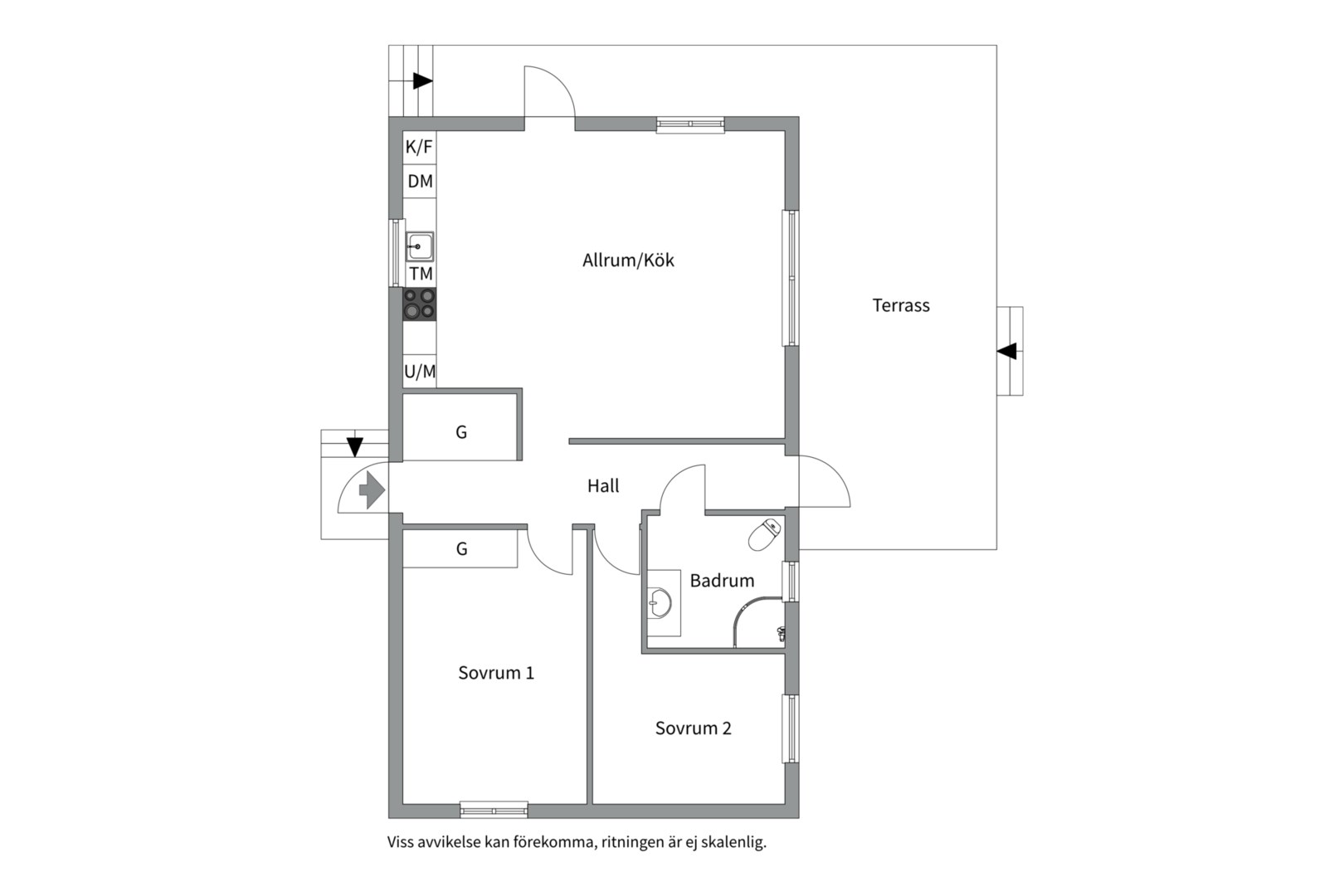Planlösning från Fäxboda 24, Såld i Fäxboda, Uppsala