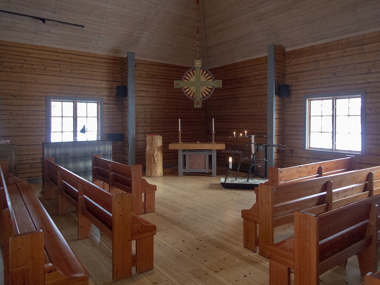 Tandådalens fina fjällkyrka. Alltid öppet