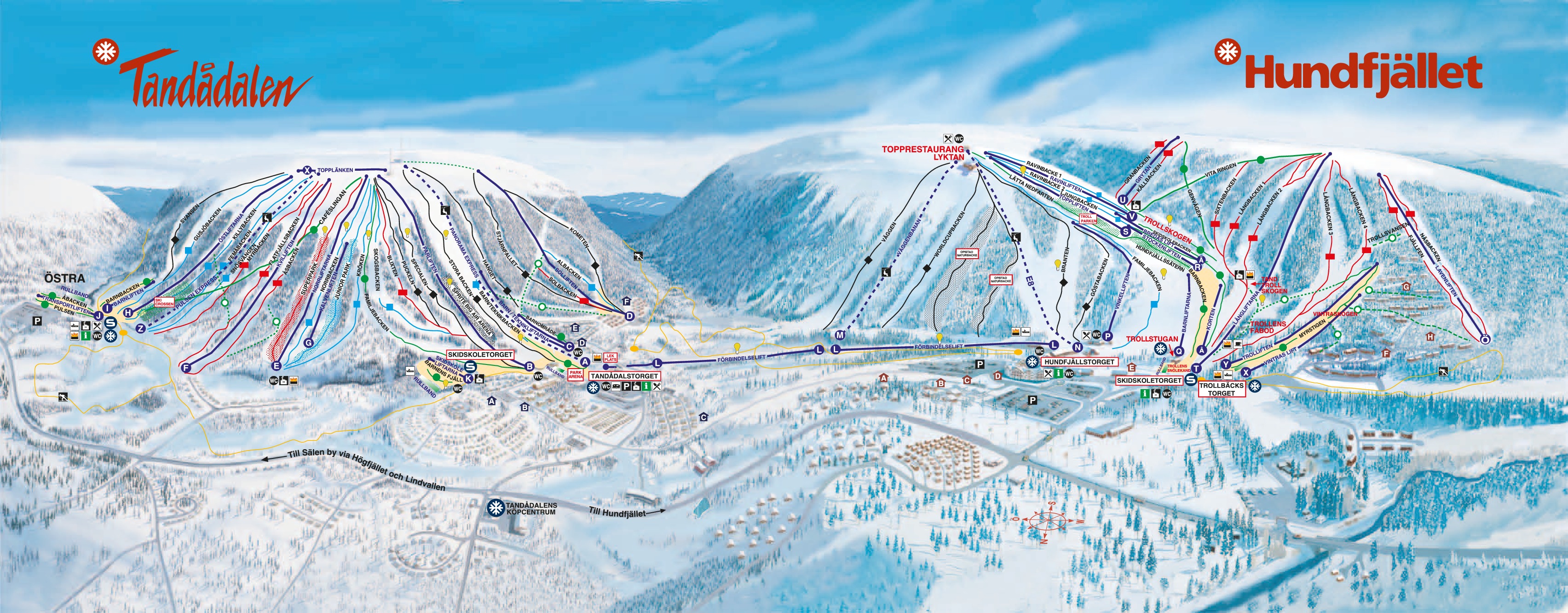 Liftar är öppna t.o.m  vecka 15 den 12 april.