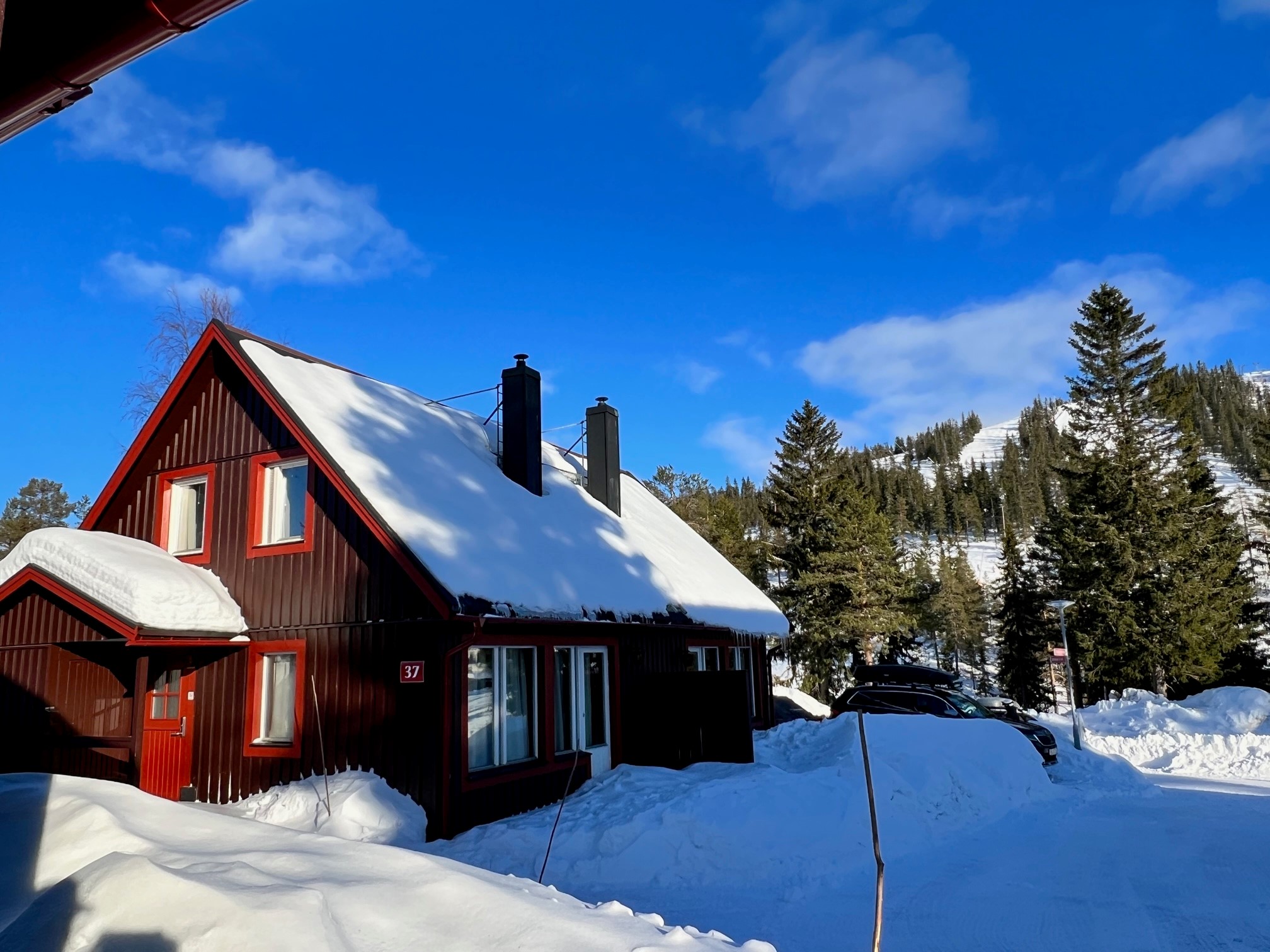 Andel vecka 15, 37. Hus 437  Brf.Tandådalens Fjällhotell Stugby. SÄLEN 