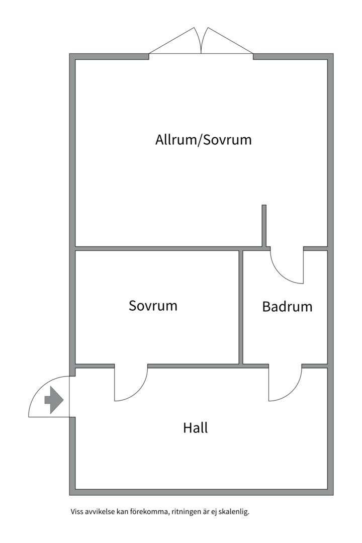 Planlösning från Tranviksvägen 6, Såld i Bodatorp, Värmdö