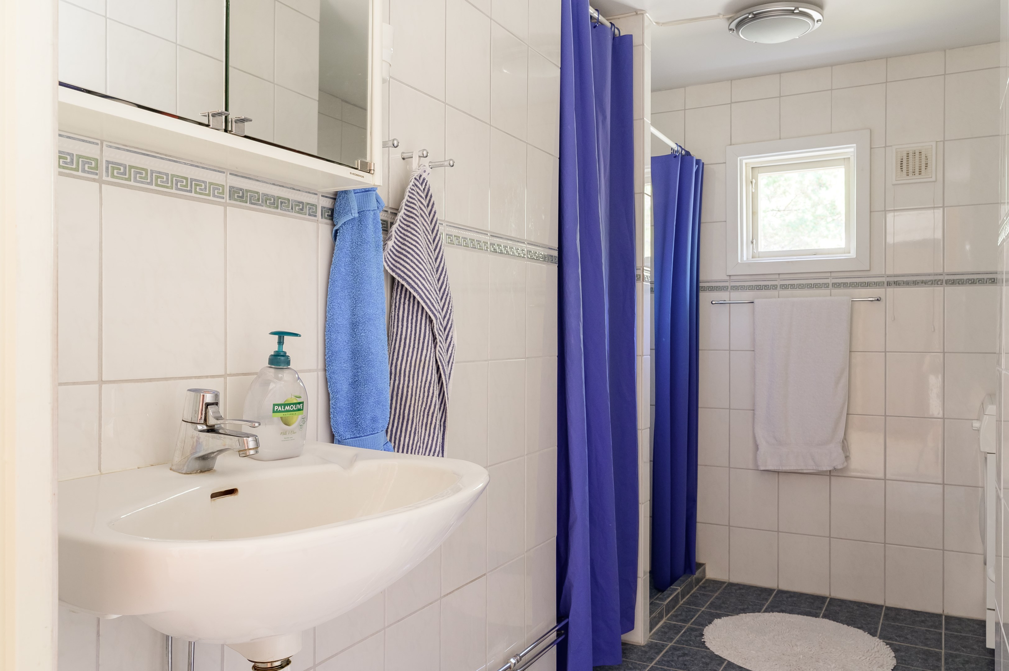 Duschrum med wc och tvättmaskin