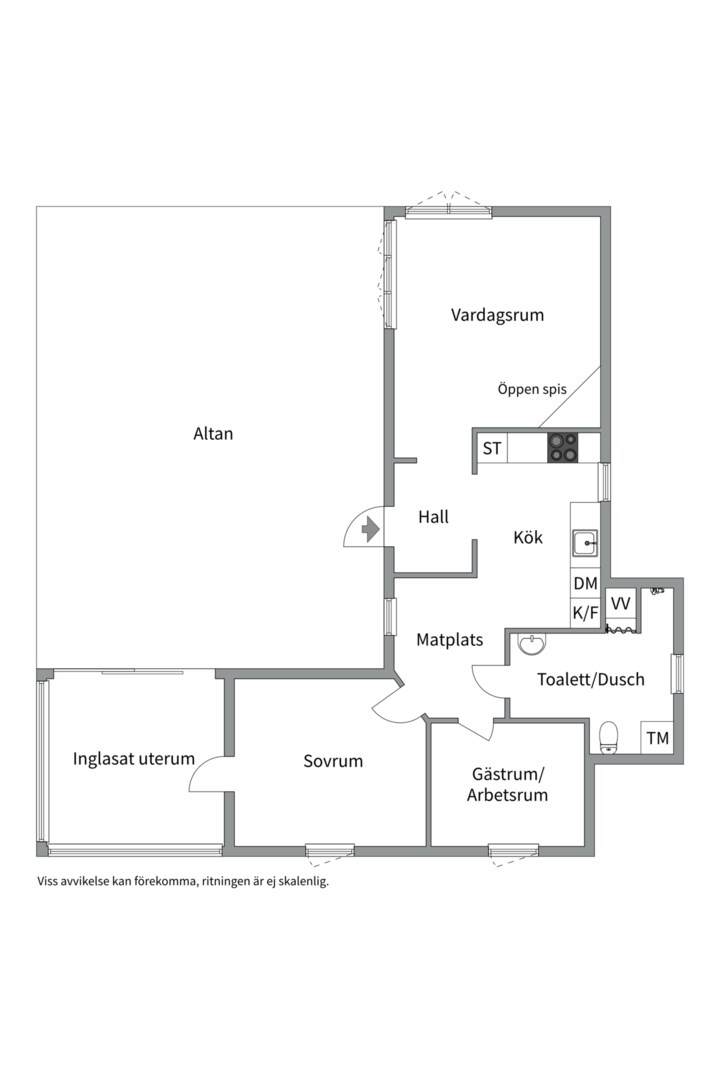 Planlösning från Barnviksslingan 41, Såld i Stavsnäs, Värmdö