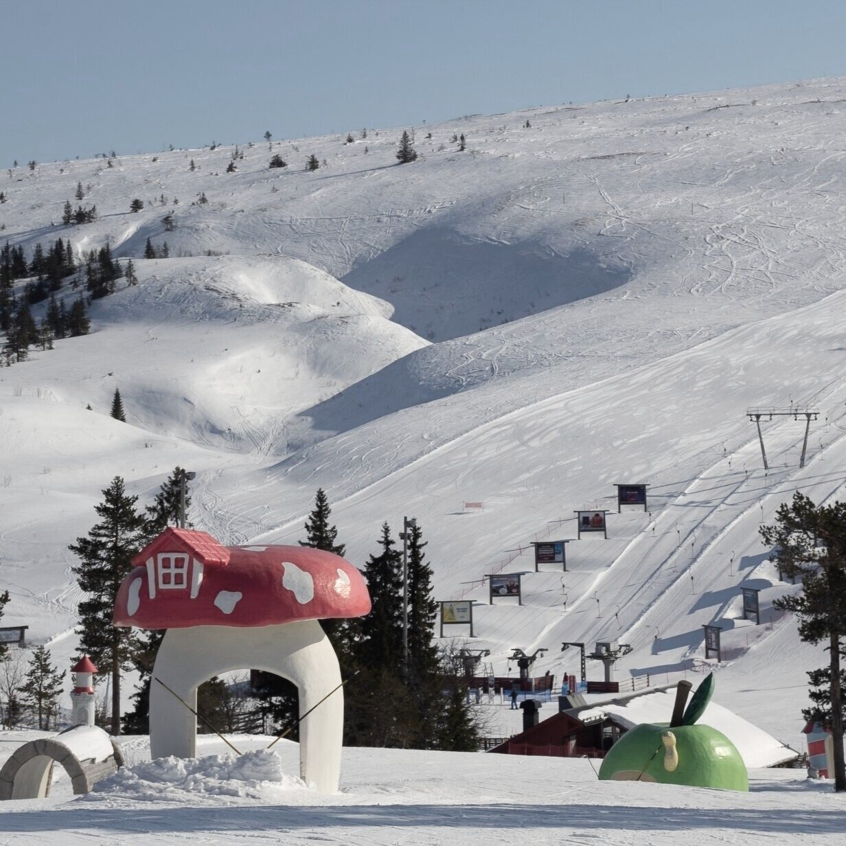 Barnbackar vid Högfjället