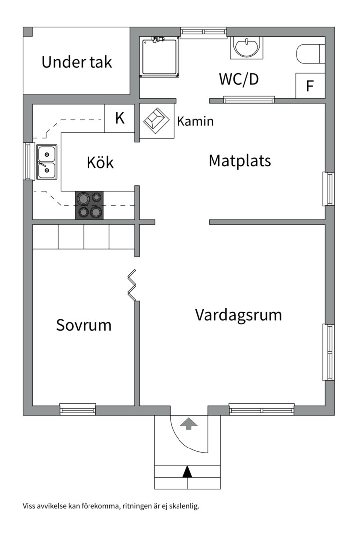 Planlösning från Baldersnäsvägen 22, Såld i Ingarö - Baldersnäs, Värmdö