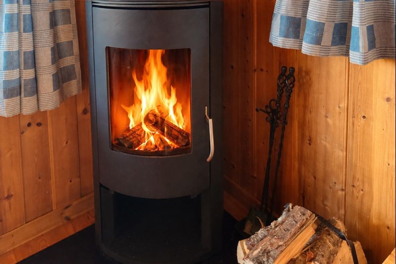 Värmande eldstad