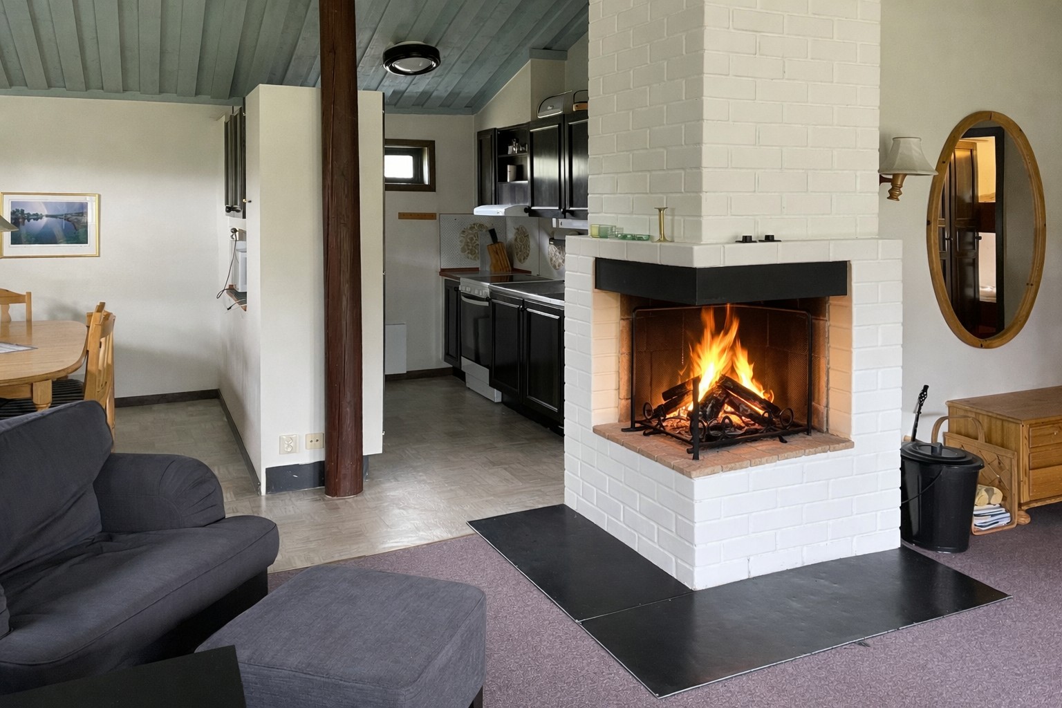 Eldstad. Frisk luft, sköna sängar