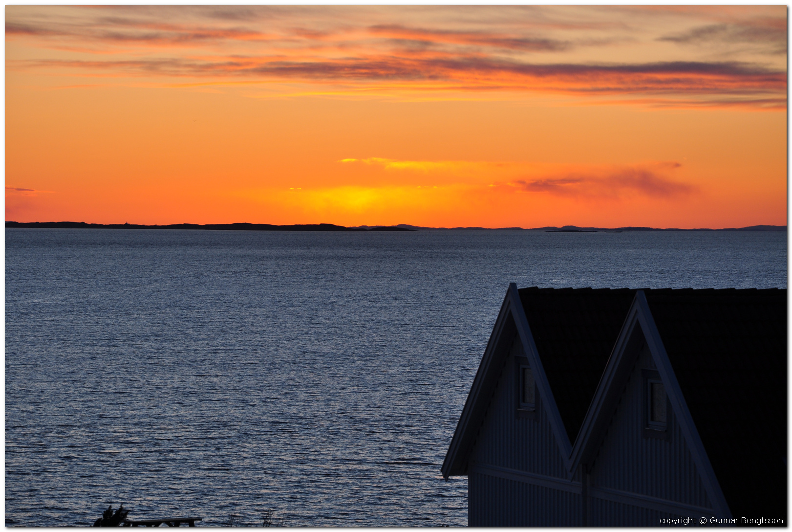 Solnedgång över Atlanten