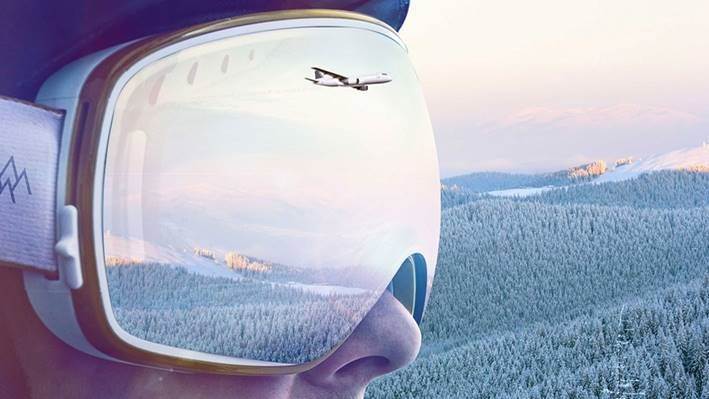 Lågupplöst Scandinavian Mountains Airport