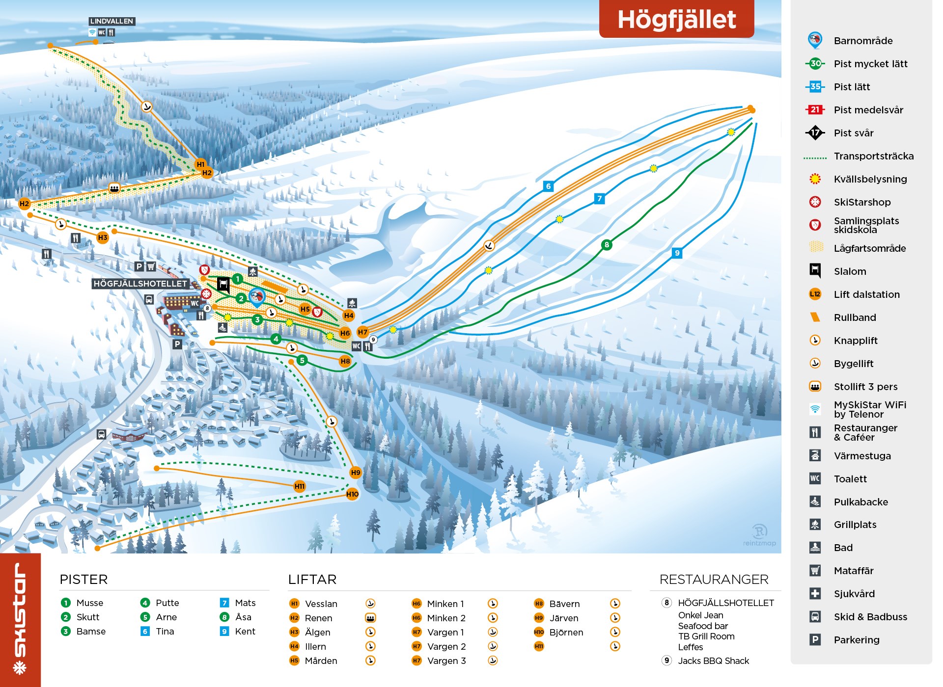 4. Pistkarta  Högfjället