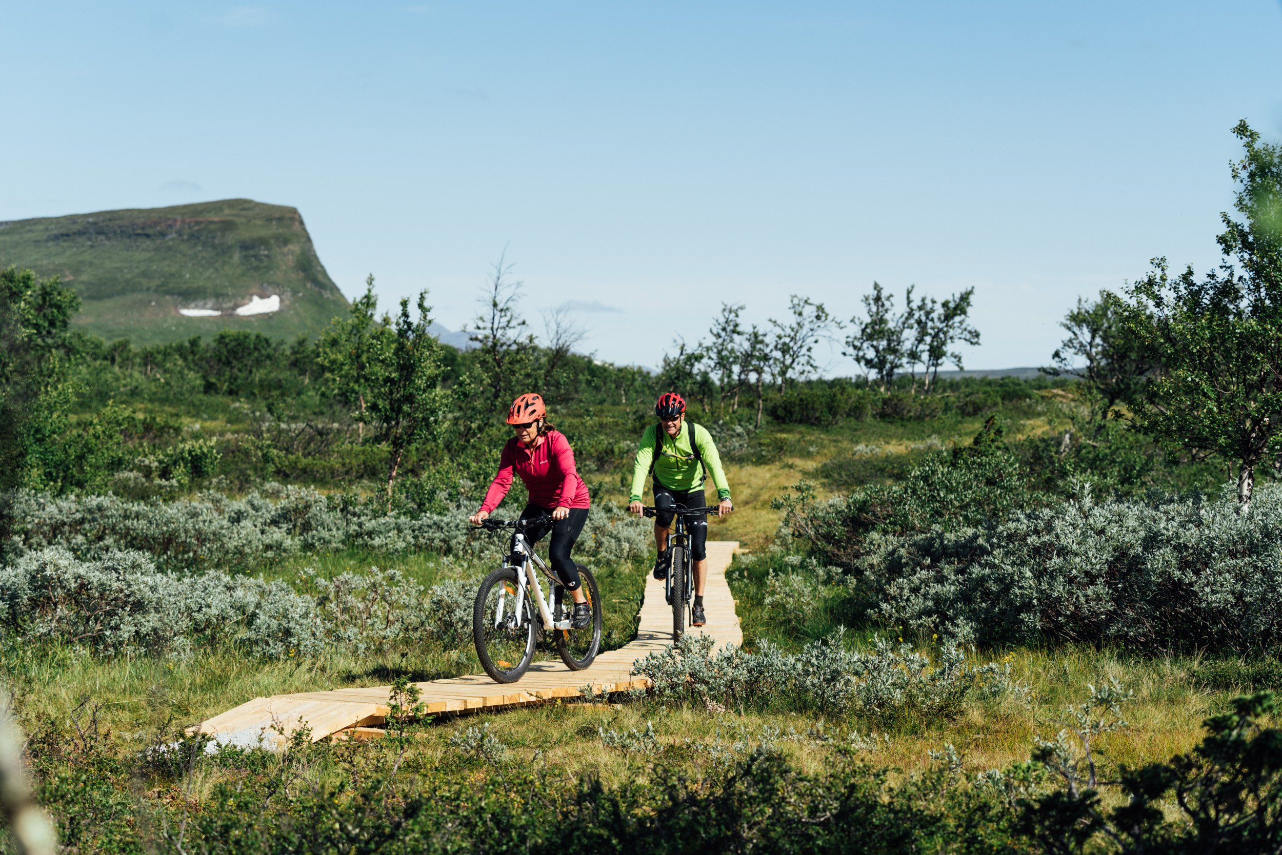 Prova på fjällcykel