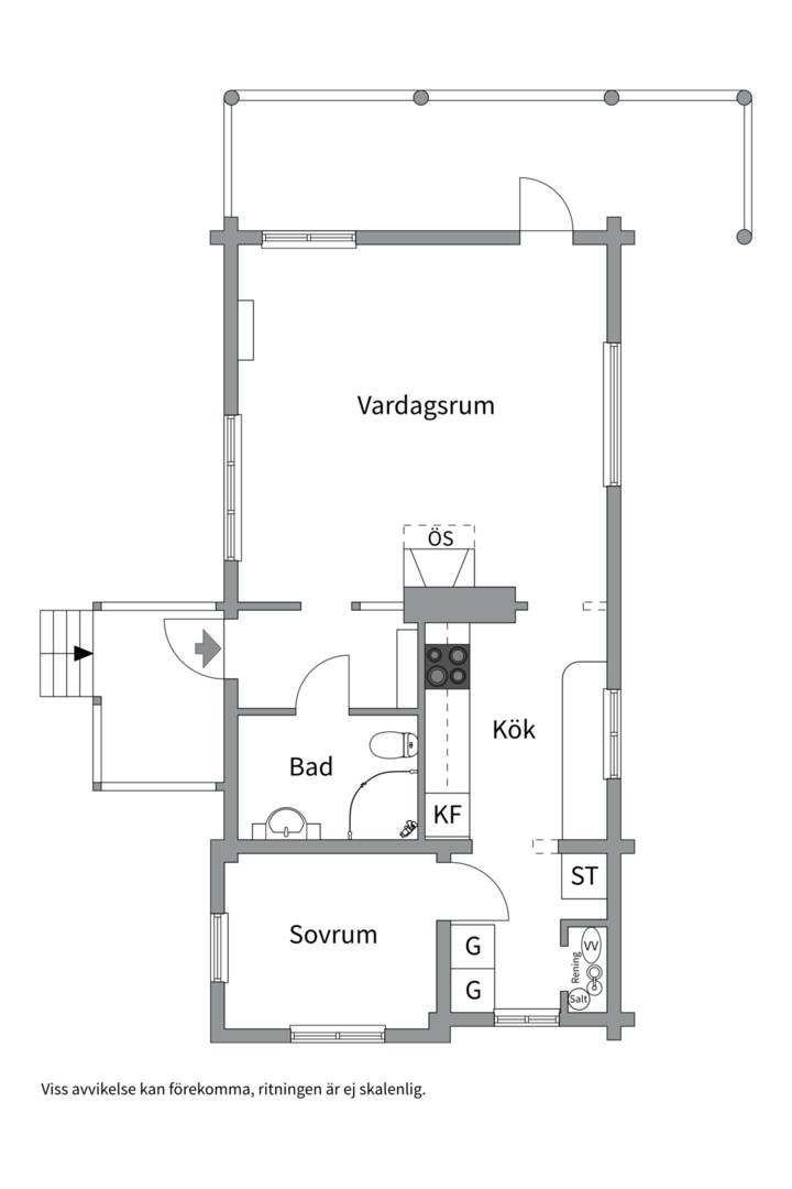 Planlösning från Kolskär 121, Såld i Öregrund, Östhammar
