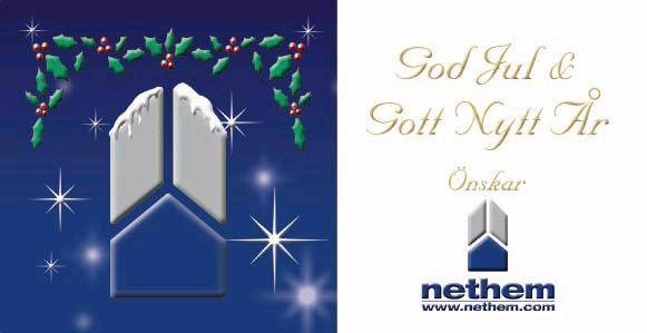 God Jul  & Gott Nytt År från NETHEM
