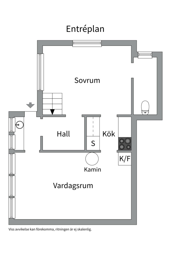 Planlösning från Skåpholmen 7, Såld i Skåpholmen, Västerås