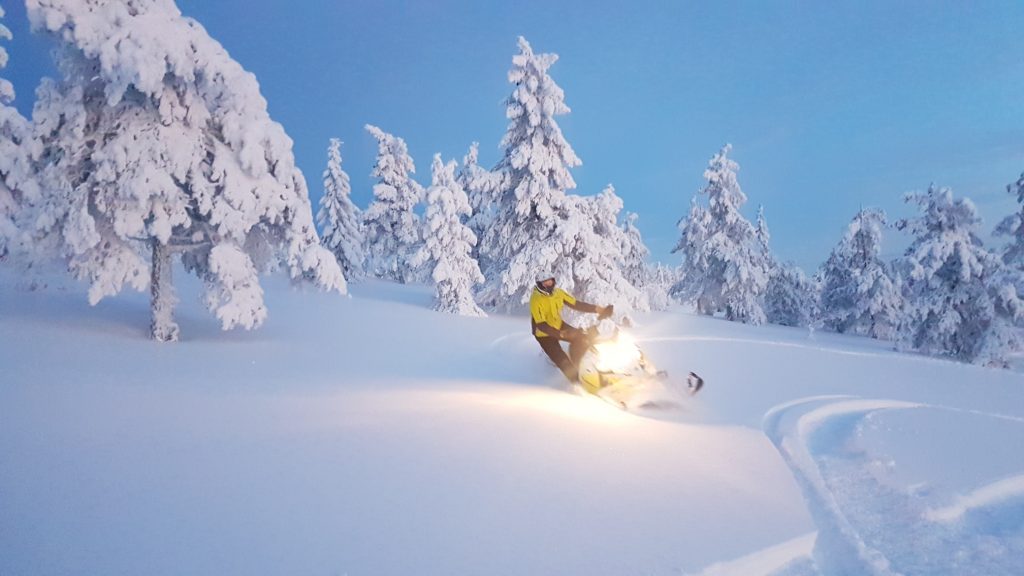 Riktig vinter med snö