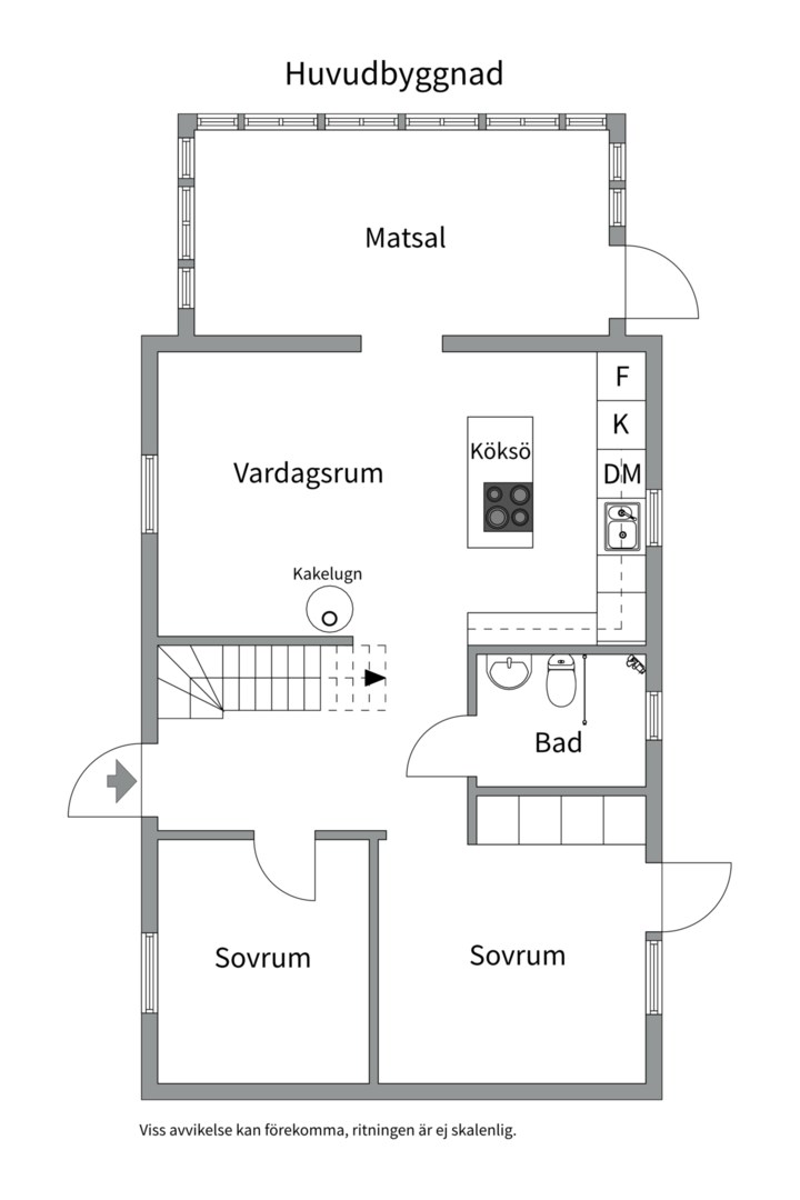 Planlösning från Ryös väg 2, Kommande i Ingarö - Beatelund, Värmdö