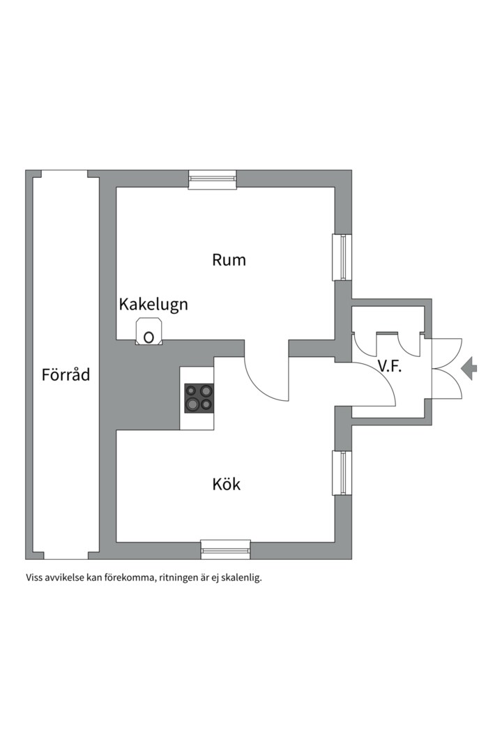 Planlösning från Altomta 52, Såld i Vattholma, Uppsala