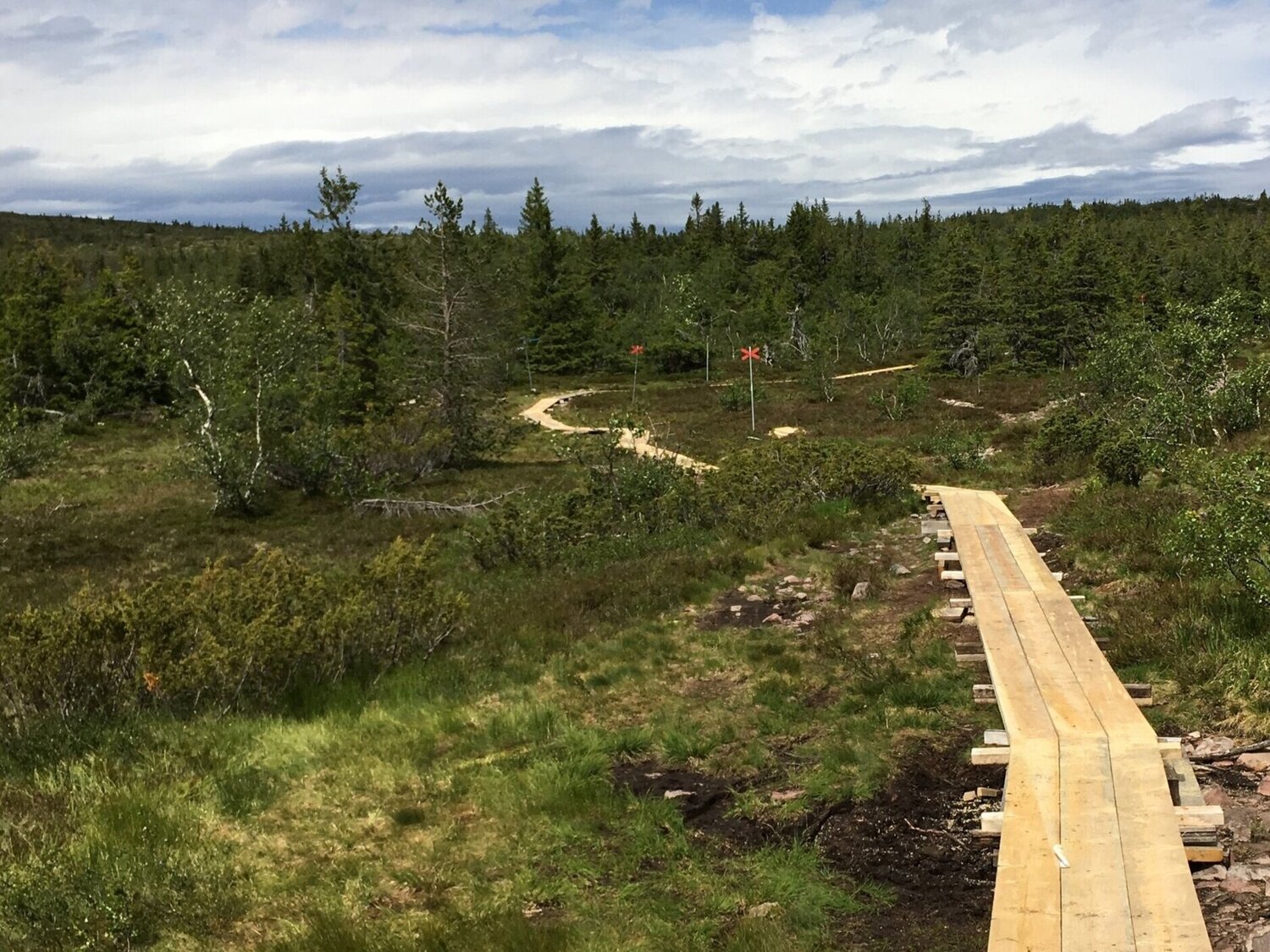 Vandringsleder finns runt knuten