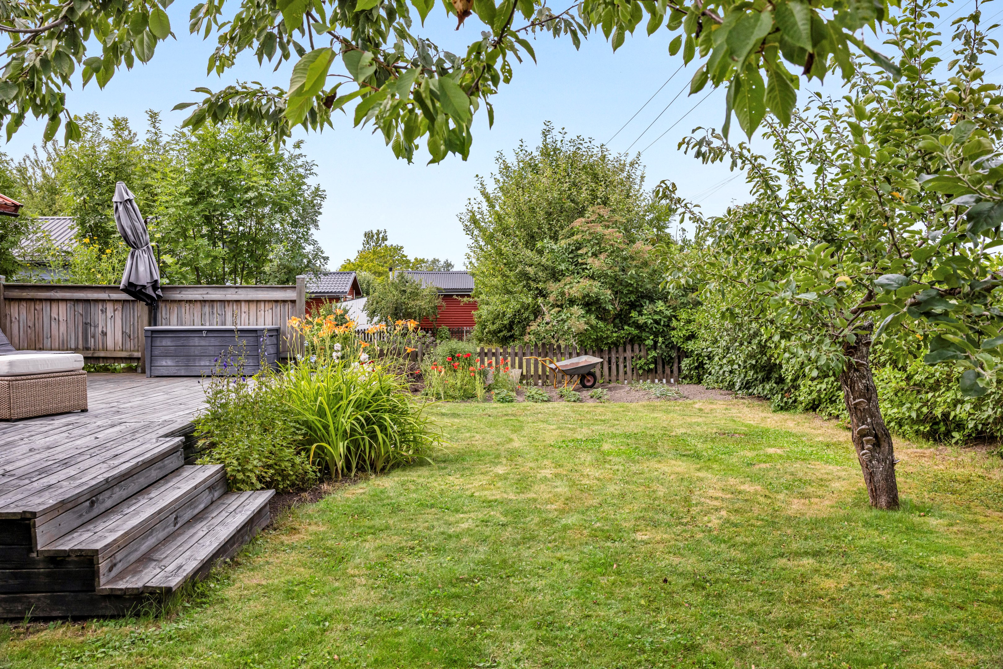 Bostadsbild från Husabyvägen 13 (Husbyborg koloniförening lott 13), Kommande i Husbyborg, Uppsala
