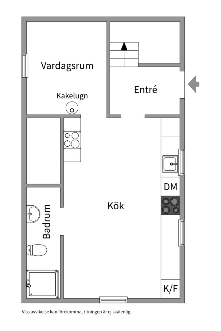 Planlösning från Brunnby 102, Kommande i Tierp, Tierp