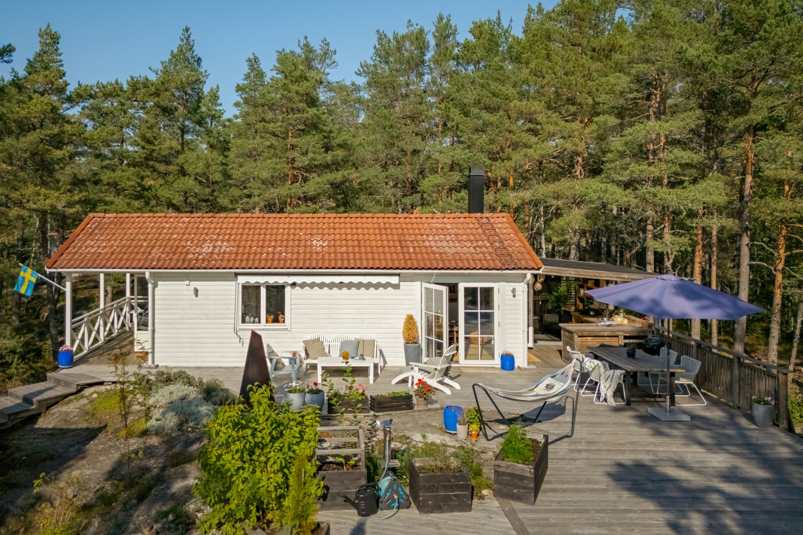 Bostadsbild från Orrspelsvägen 13, Kommande i Saltarö, Värmdö