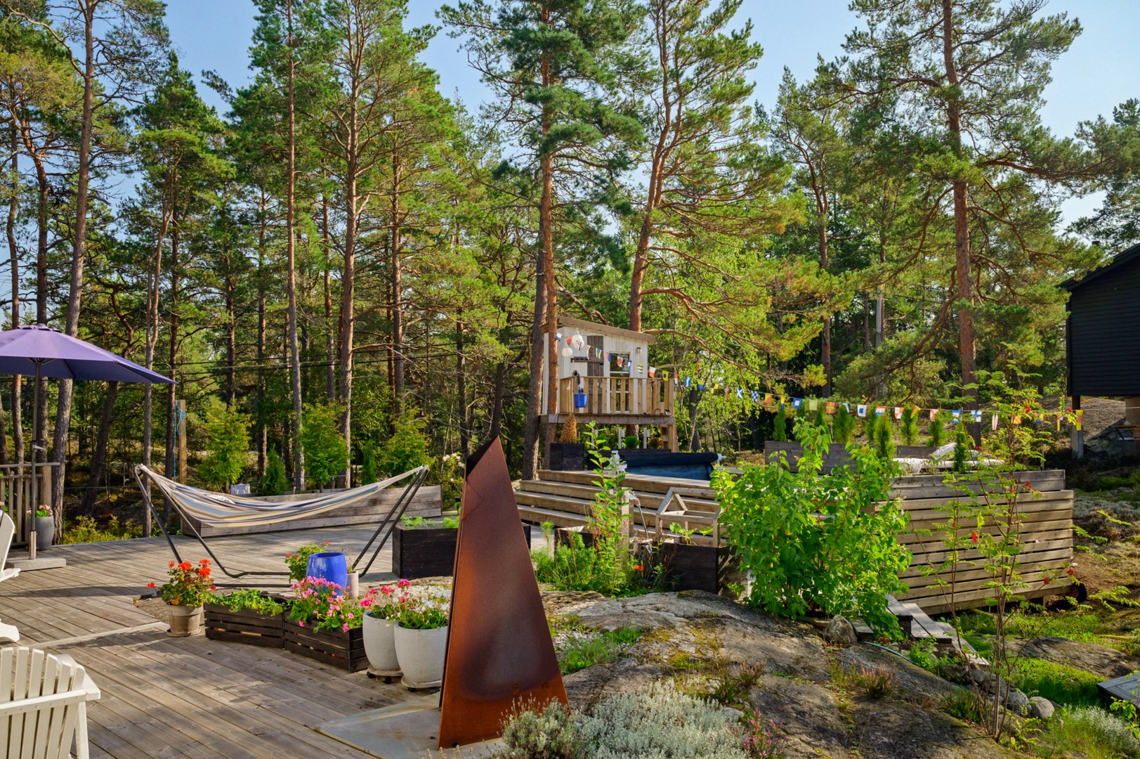 Bostadsbild från Orrspelsvägen 13, Kommande i Saltarö, Värmdö