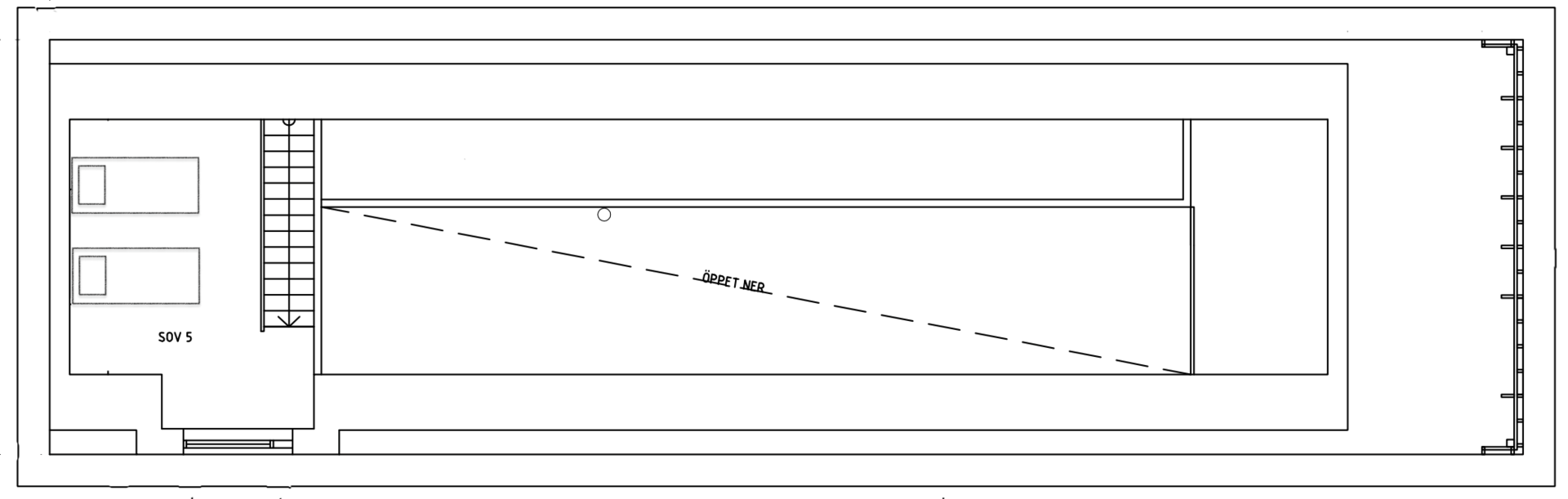 Planlösning från Murklans väg 19, Till salu i Tännäs, Härjedalen