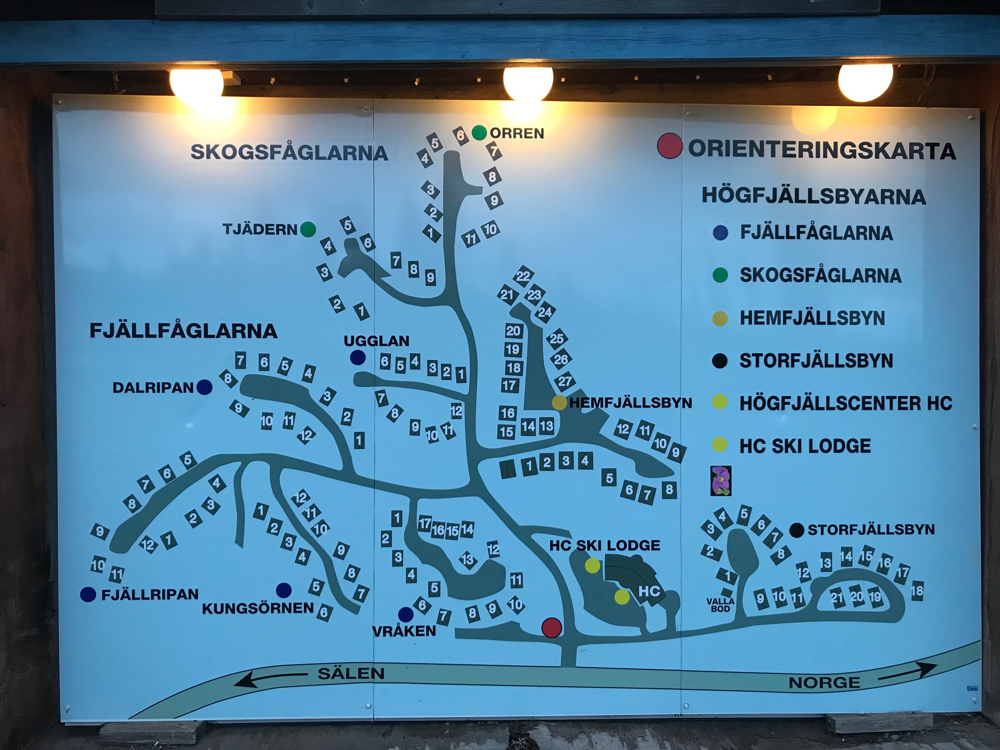 Karta Storfjällsbyn