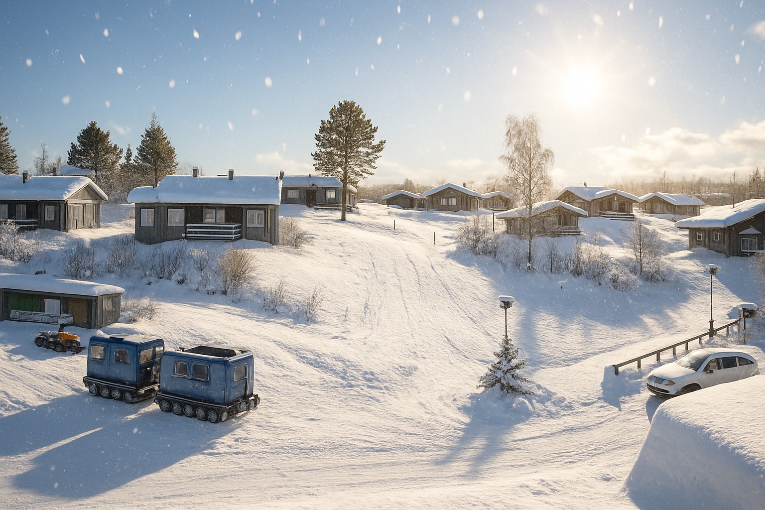 Sveriges snörikaste områden bjuder på vinterliv i Fjällbyn
