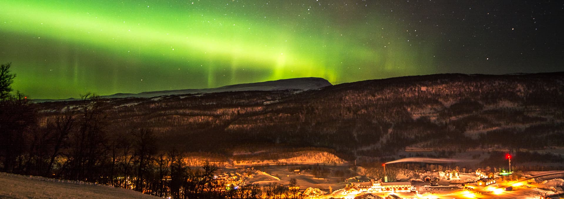 Norrsken över Fjällvattnet