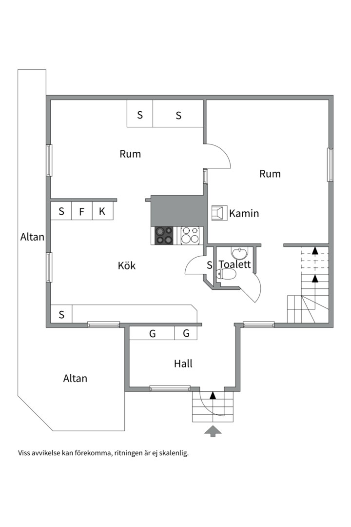 Planlösning från Iggelbo 204, Såld i , Tierp