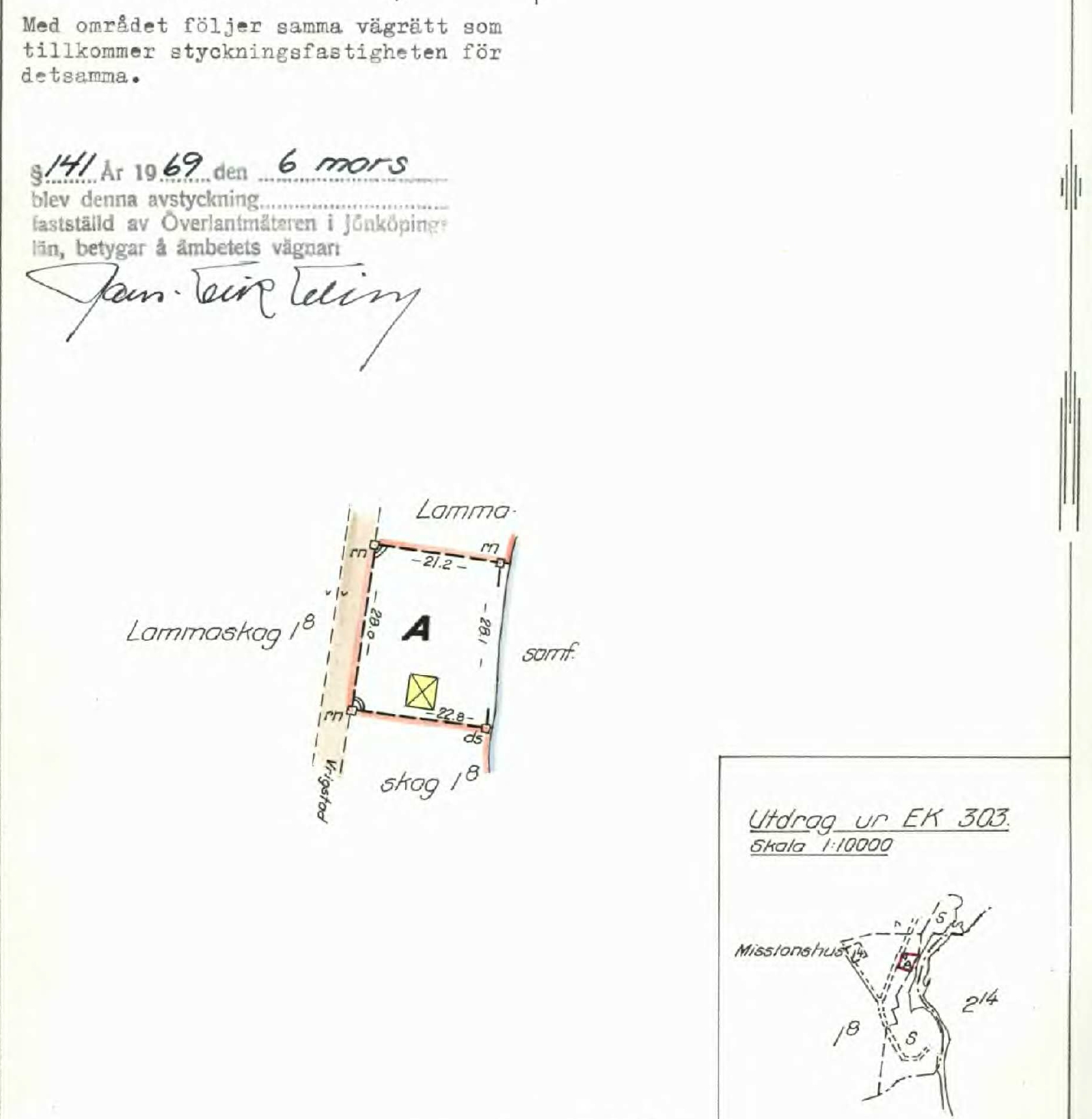 avstyckningskartan lilla huset