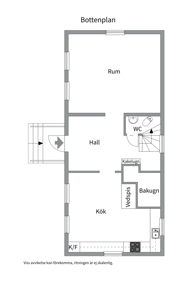 Planlösning från Hagby Nyborg 319, Såld i Vänge, Uppsala