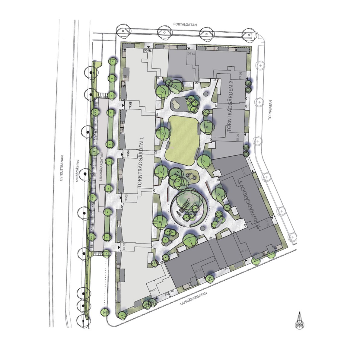 Bostadsbild från Tornträdgården, Slutsålt i Kapellgärdet, Uppsala