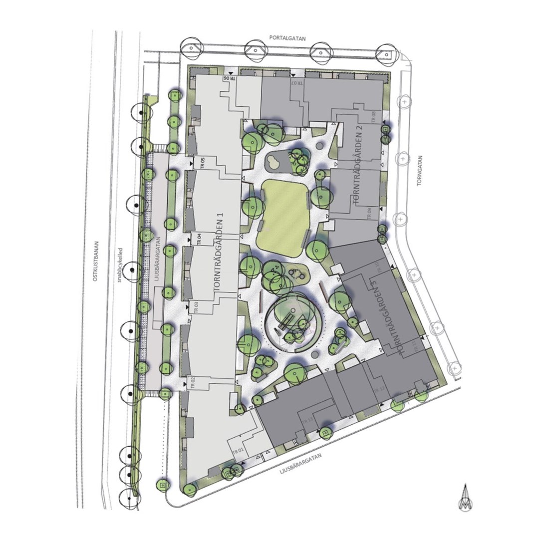 Bostadsbild från Tornträdgården, Slutsålt i Kapellgärdet, Uppsala