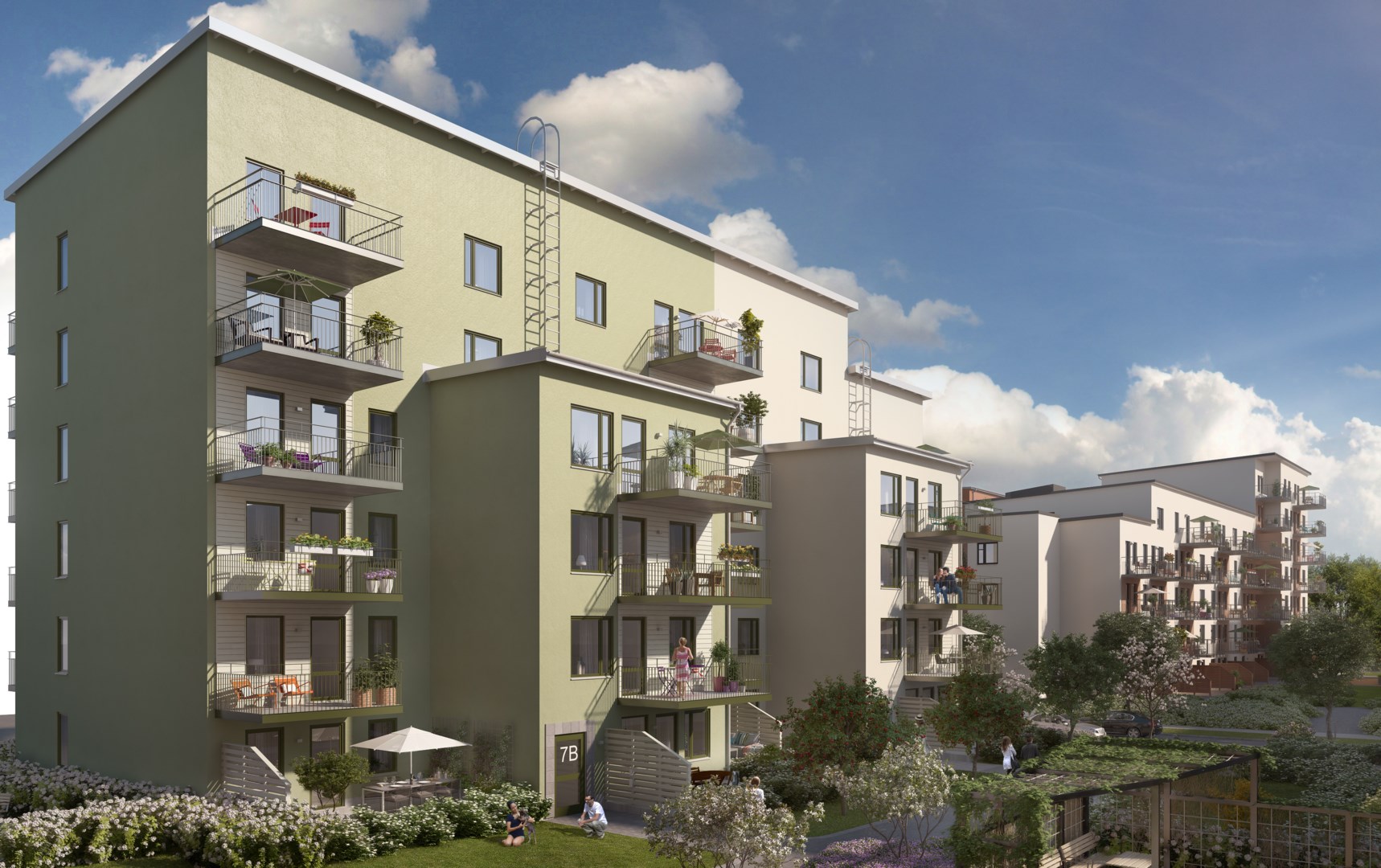 Bostadsbild från Kvarnparken, Slutsålt i Luthagen, Uppsala